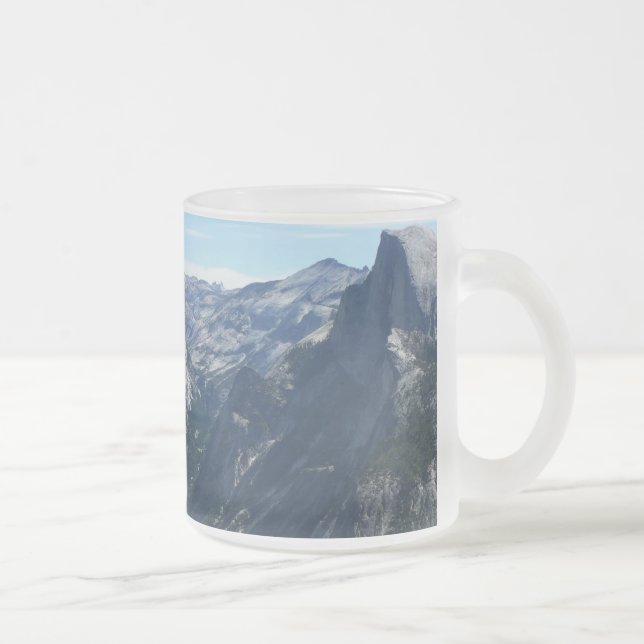 View from Glacier Point in Yosemite National Park Frosted Glass Coffee Mug (Right)