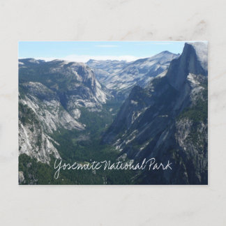 View from Glacier Point in Yosemite National Park Postcard
