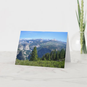 View from Glacier Point, Yosemite, CA Card