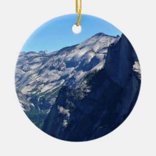 View from Glacier Point, Yosemite, CA Ceramic Tree Decoration