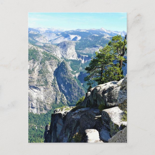 View from Glacier Point, Yosemite, CA Postcard (Front)