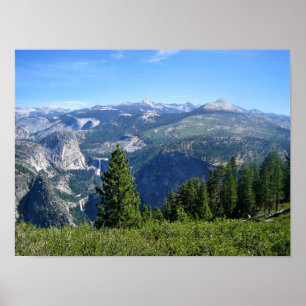 View from Glacier Point, Yosemite, CA Poster