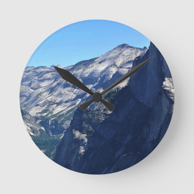 View from Glacier Point, Yosemite, CA Round Clock (Front)