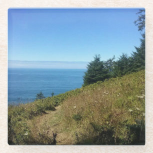 View from Hart's Cove Trail, Oregon Coast Glass Coaster