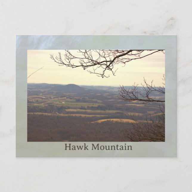 View from Hawk Mountain Postcard (Front)