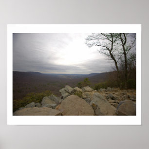 View from Hawk Mountain Poster