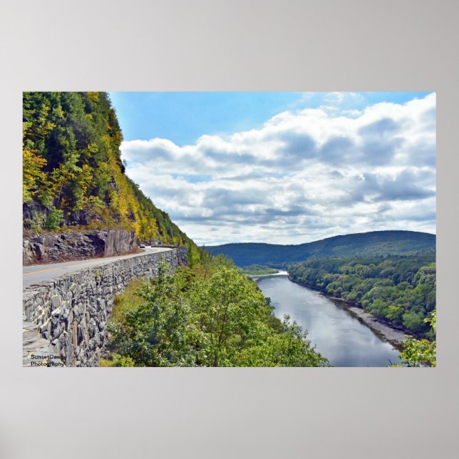 View from Hawk's Nest Highway Poster (Front)