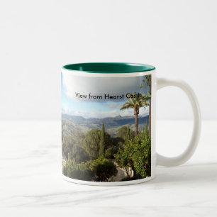 View from Hearst Castle Two-Tone Coffee Mug