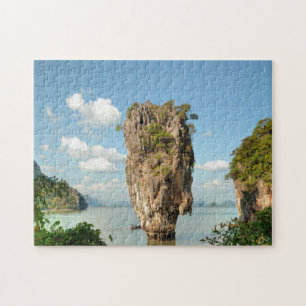 View from hill of Ko Tapu Island in Thailand Jigsaw Puzzle