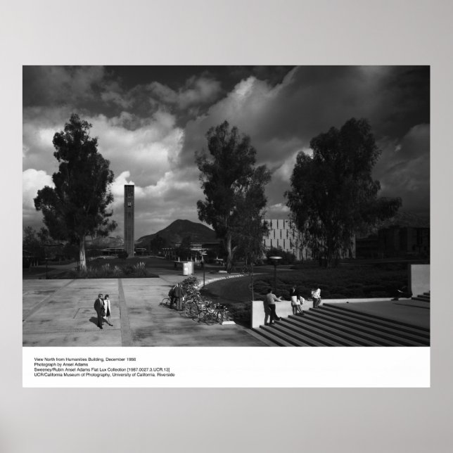 View from Humanities Building, 1966 By Ansel Adams Poster (Front)