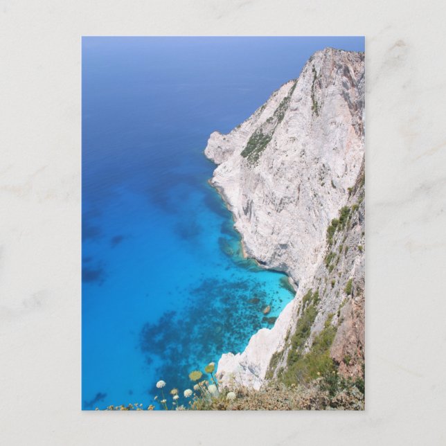 View from Kampi Cliffs, Zante Postcard (Front)