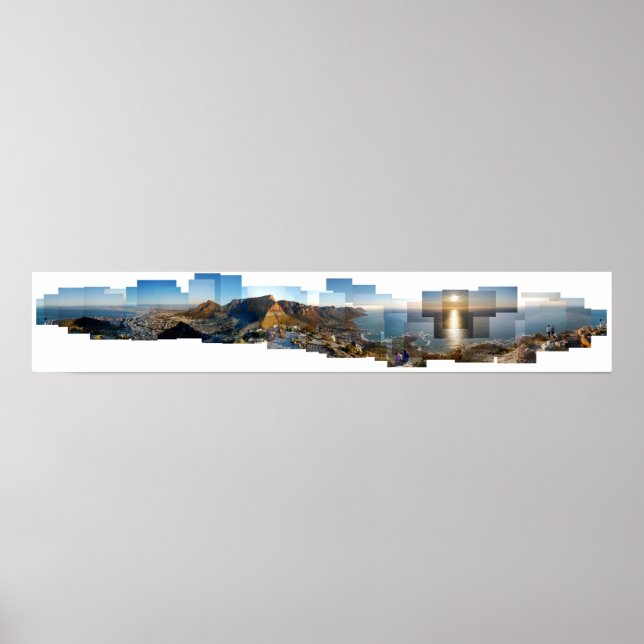 View from Lion's Head Mountain, Cape Town, SA Poster (Front)