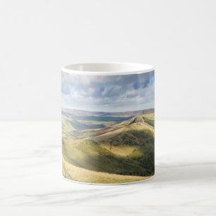 View from Mam Tor, Peak District souvenir photo Coffee Mug
