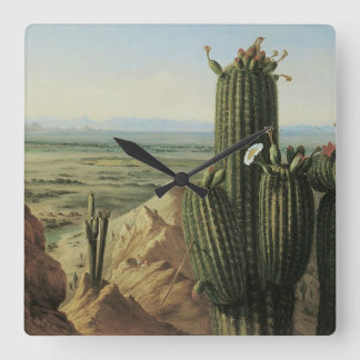View from Maricopa Mountain Near Rio Gila by Pratt Square Wall Clock