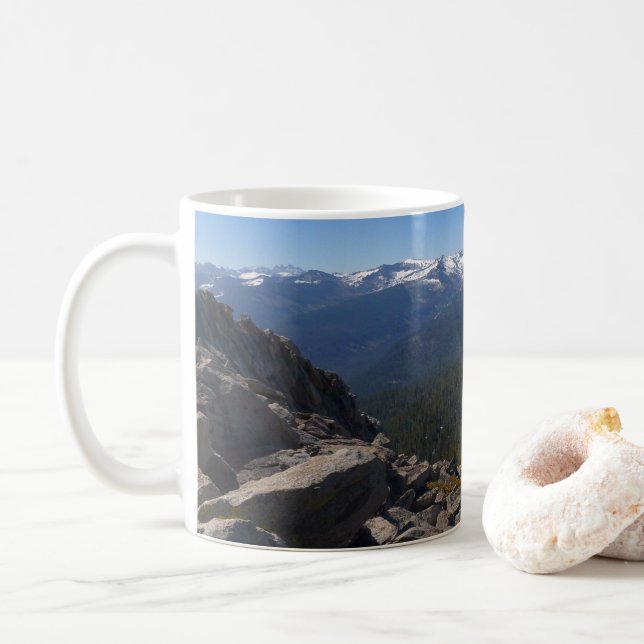 View from Mitchell Peak at Sequoia National Park Coffee Mug (With Donut)