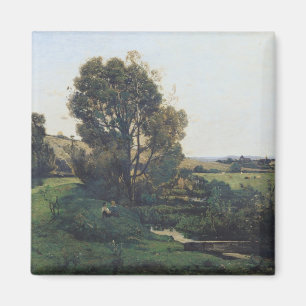 View from Moncel-sur-Seine, c.1868 Magnet