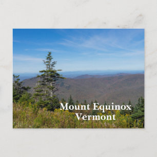 View from Mount Equinox in Vermont Holiday Postcard