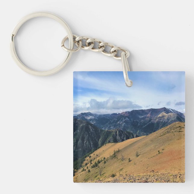 View from Mount Howard Summit, OR Key Ring (Front)