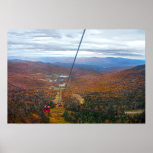 View from Mount Mansfield, Vermont, in Autumn Poster