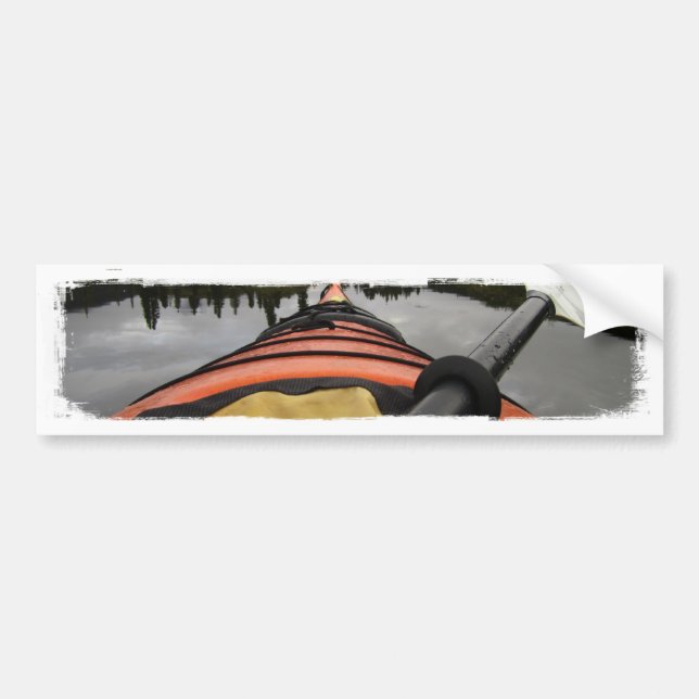 View From My Kayak Bumper Sticker (Front)