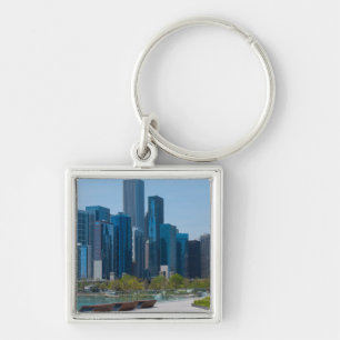 View From Navy Pier Key Ring