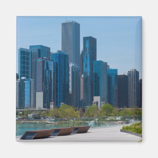 View From Navy Pier Magnet (Front)