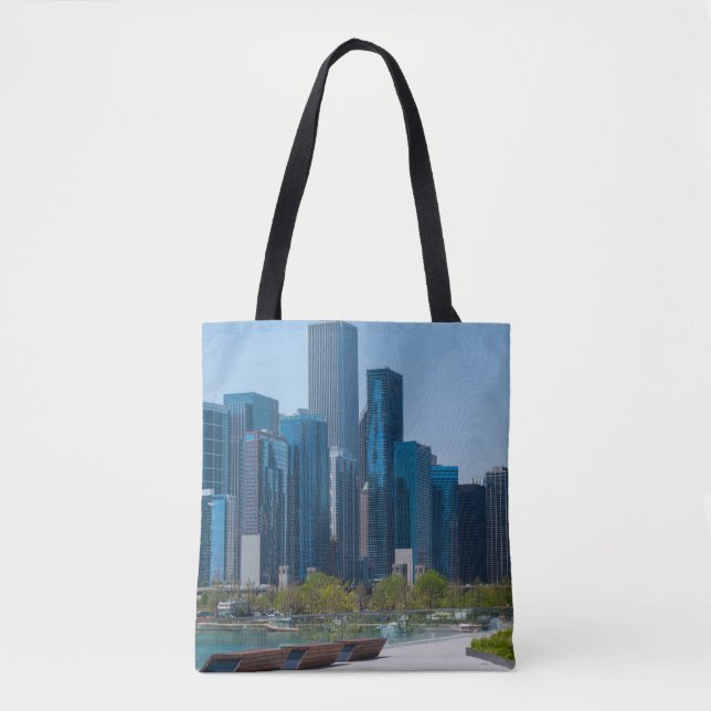 View From Navy Pier Tote Bag (Front)