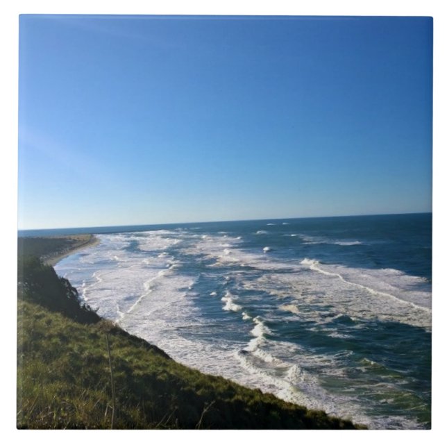 View from North Head Lighthouse, Washington Tile (Front)