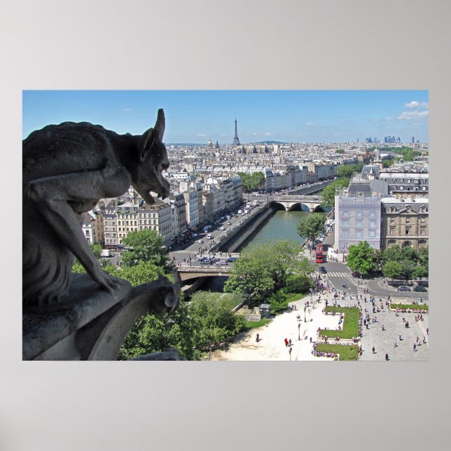 View from Notre Dame de Paris (Poster) Poster (Front)