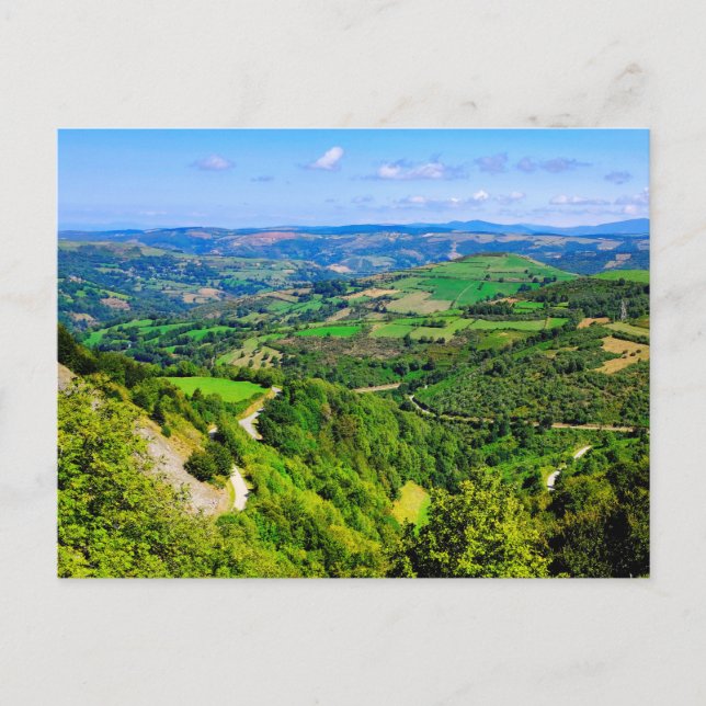 View from Pedrafita do Cebreiro Postcard (Front)