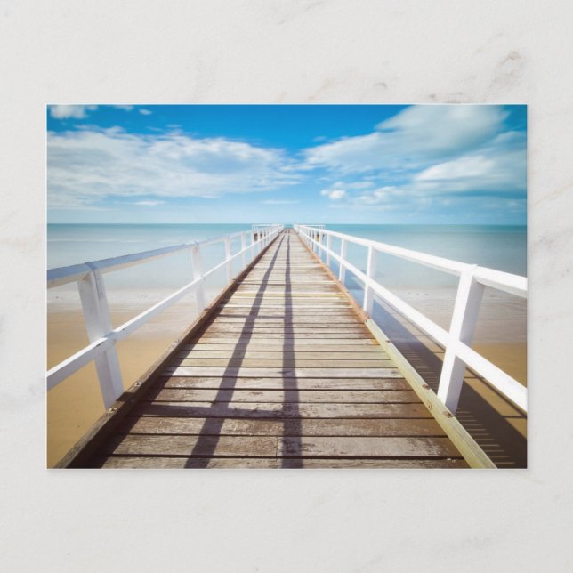 View from Pier over Sea Postcard (Front)