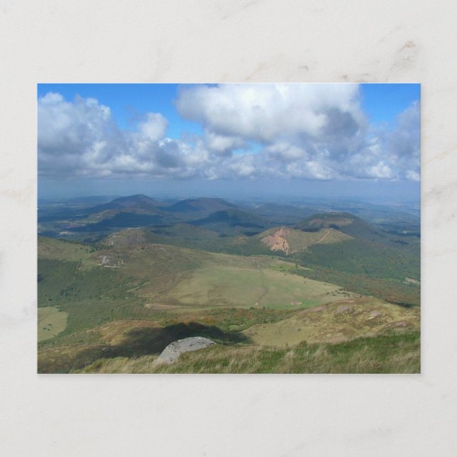 View from Puy de Dôme Postcard (Front)