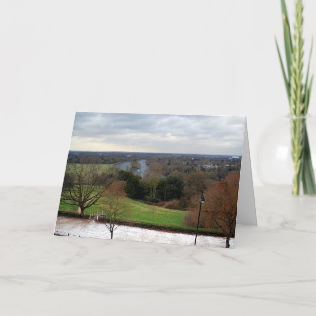 View from Richmond Hill Terrace, Surrey, England Card (Front)