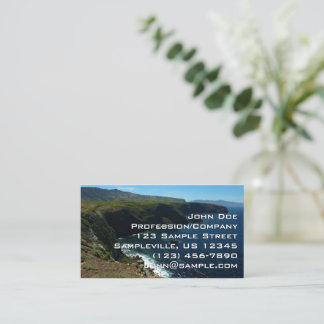 View from Santa Cruz Island in Channel Islands Business Card