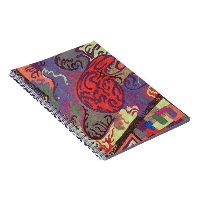 "View From Space Ship" Abstract Notebook (Right Side)