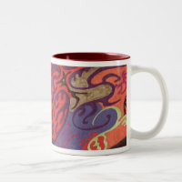 View from Spaceship, Abstract Art Mug