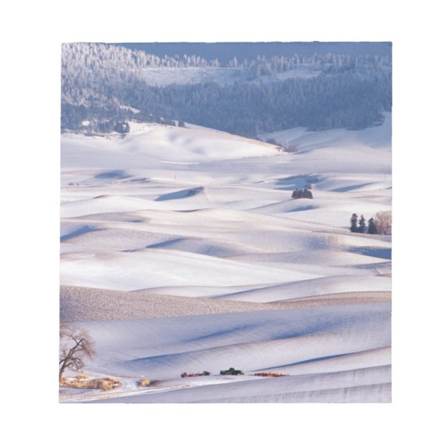 View from Steptoe Butte of rolling hills covered Notepad (Front)