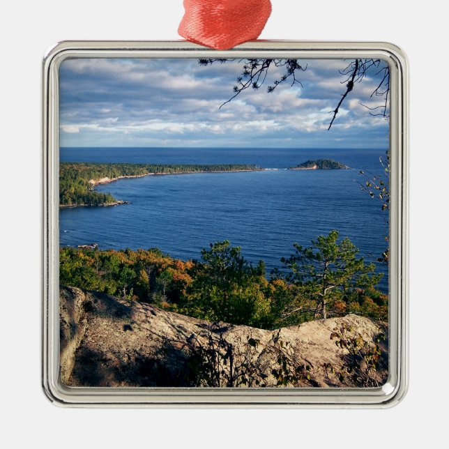 View From Sugarloaf Metal Tree Decoration (Front)