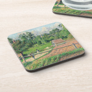 View from the Artist's Window Camille Pissarro Coaster