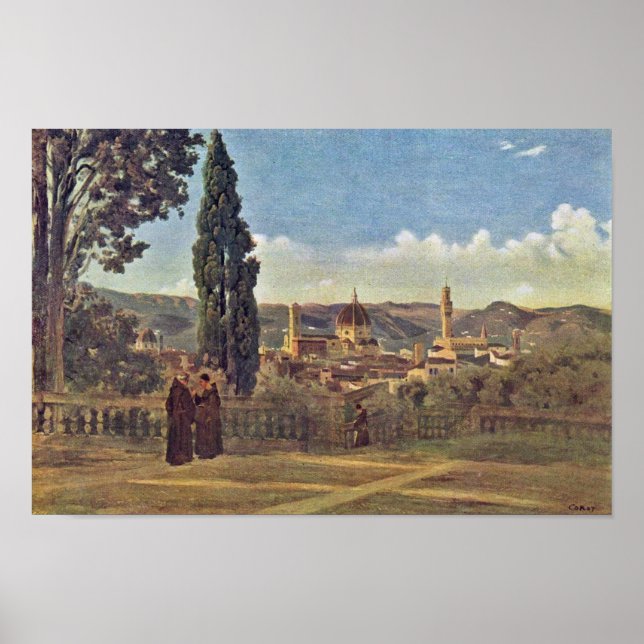 View From The Boboli Gardens In Florence / Italian Poster (Front)