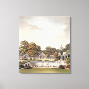 View from the dome, Brighton Pavilion, engraved by Canvas Print
