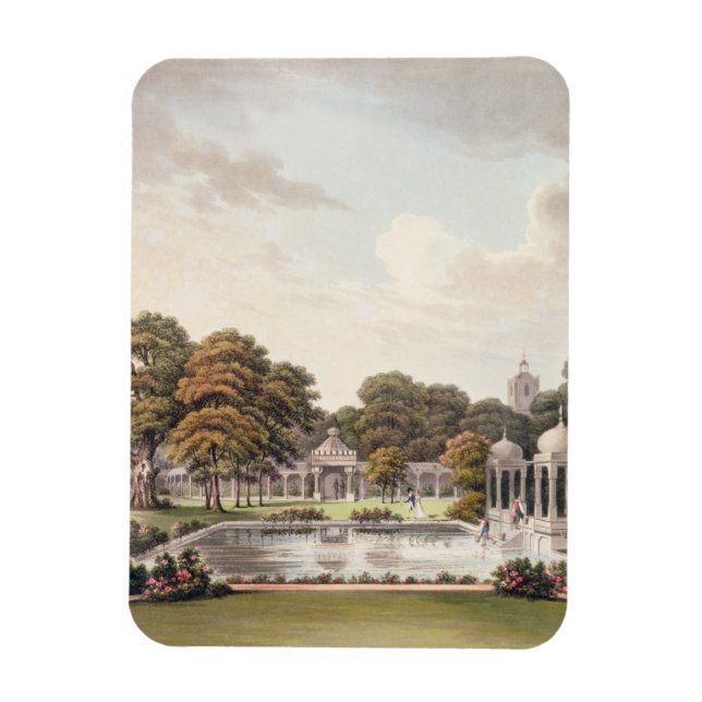 View from the dome, Brighton Pavilion, engraved by Magnet (Vertical)