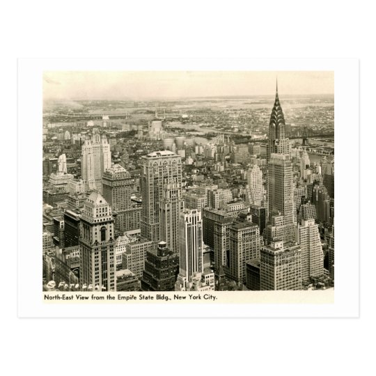 View from the Empire State Bldg., New York Vintage Postcard