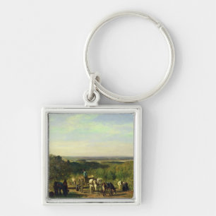 View from the Hilltops of Suresnes Key Ring