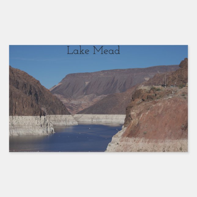 View from the Hoover Dam 2016 Rectangular Sticker (Front)