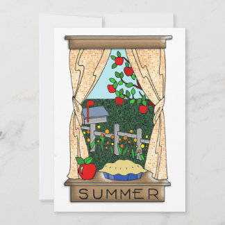 View From the Kitchen Window in Summer Invitation