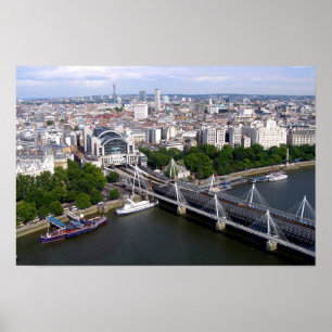 View from the London Eye Poster