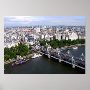 View from the London Eye Poster