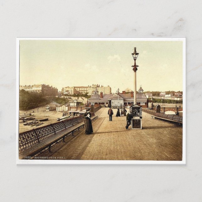 View from the pier, I., Southend-on-Sea, England r Postcard (Front)