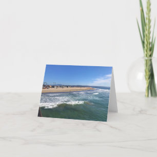 View from the Pier, Newport Beach, California Thank You Card